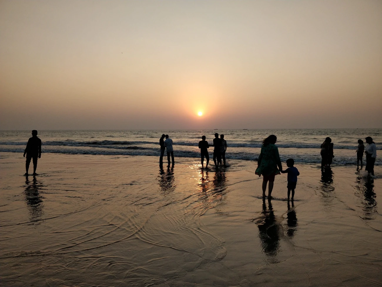 Juhu Beach at Sunset